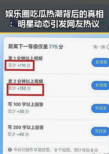 娱乐圈吃瓜热潮背后的真相:明星动态引发网友热议